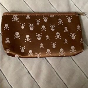 small skull makeup bag
